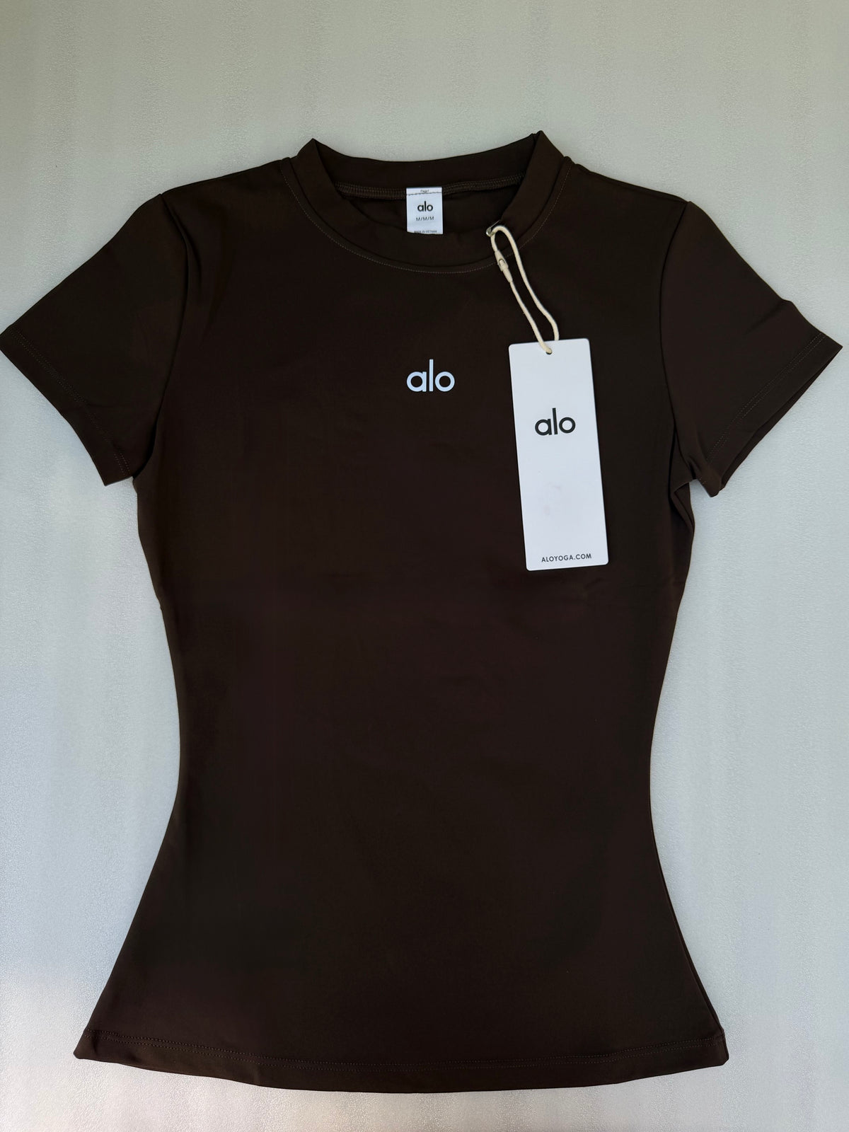Brown Alo Short-Sleeve Tee