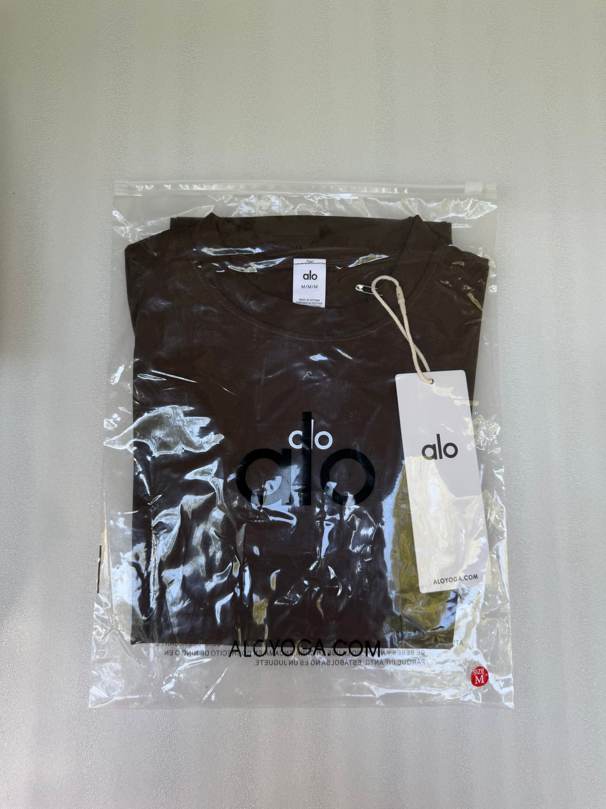 Brown Alo Short-Sleeve Tee