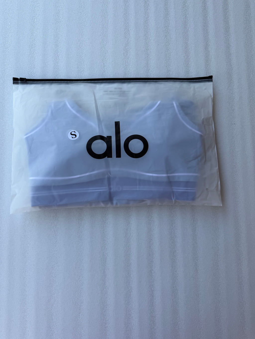 Light Blue Alo Sports Bra & Leggings Set