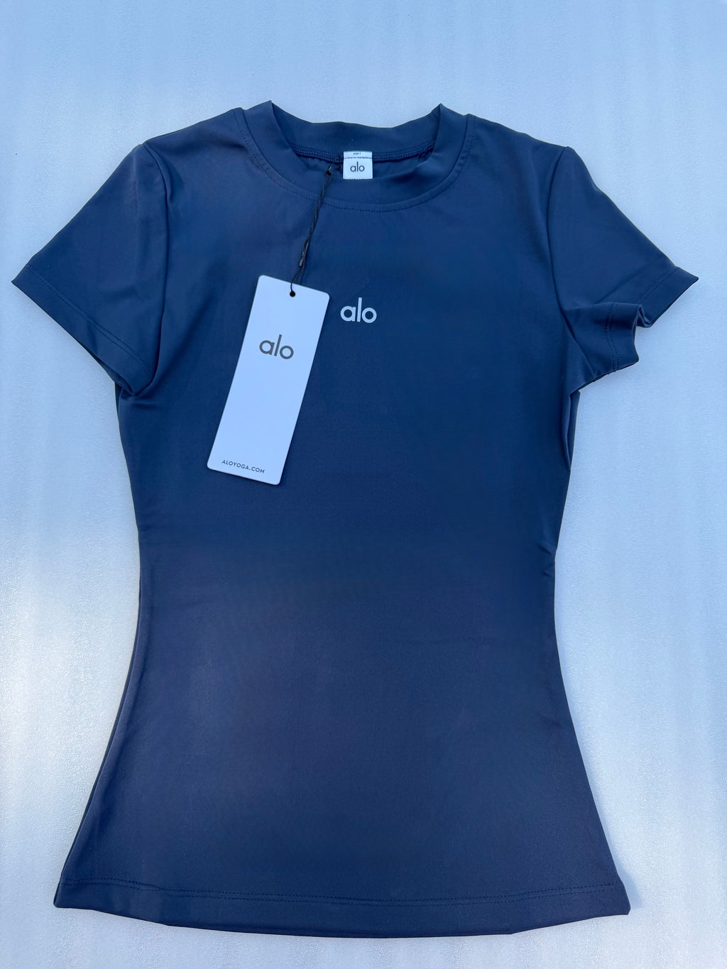 Navy Blue Alo Short-Sleeve Tee
