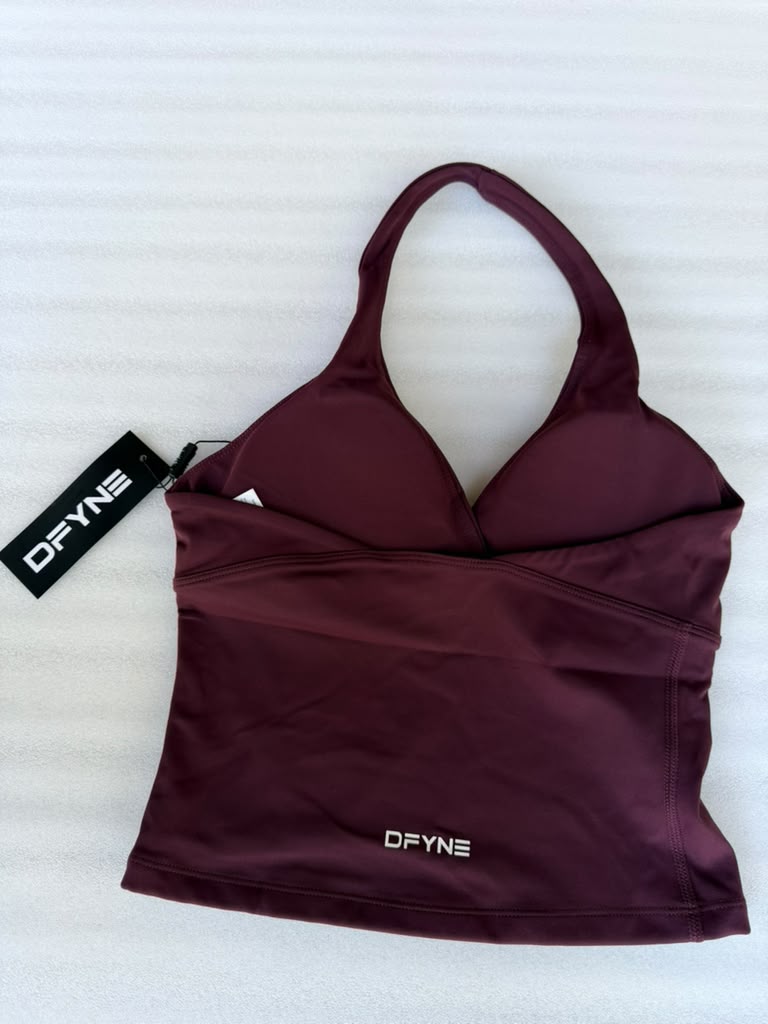 Brown DFYNE Halter Top