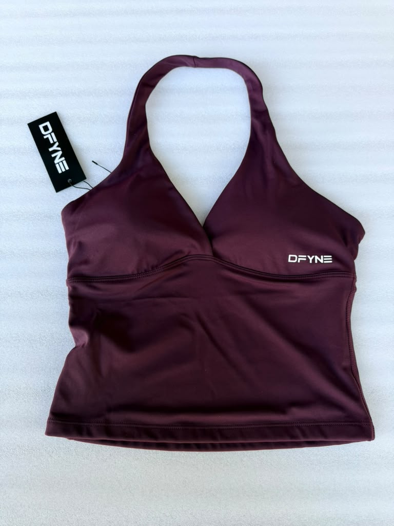 Brown DFYNE Halter Top