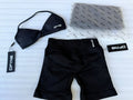 Black DFYNE Sports Bra & Shorts Set
